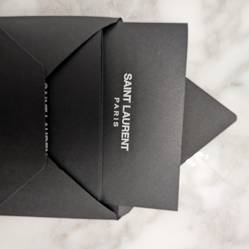 Saint Laurent Black Gift Box With Dust Bag And Branded Shopping Bag - Picture 10 of 16